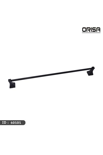 Orisa Single Black Towel Rack -