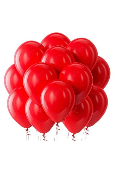 Generic 12-Inch Latex Balloon – Red Color – Pack of 100 – High-Quality Latex