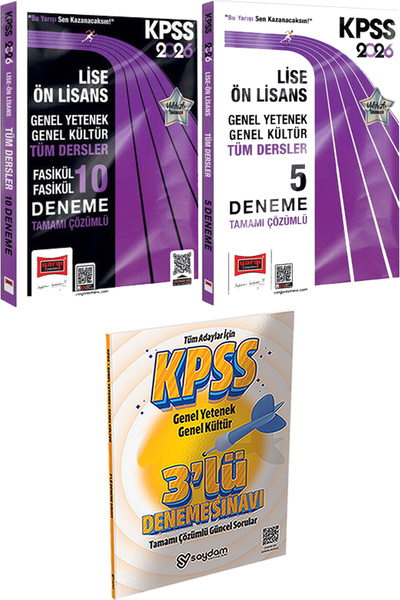 Yargı Yayınları 2026 KPSS Lise Ön Lisans Fasikül Fasikül 10 Deneme ve 5 Denem...