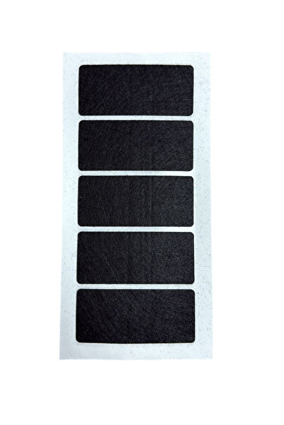 Kitchen Design Lab Siyah 5 Adet 4*9 Cm Yapışkanlı Sandalye, Masa, Koltuk Altı Parke Koruma Keçesi