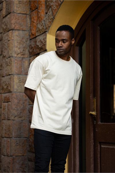 Gerekli Men T-Shirt Oversize 100% Cotton Casual Fit T-Shirt