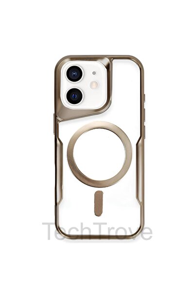 TechTrove iPhone 11 Kılıf Magsafe Uyumlu Arkası Şefaf Tasarım Lazer Kaplama S...