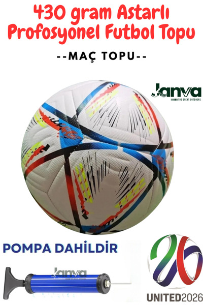 Janva 2026 Euro Futbol Topu Profosyonel Maç Topu