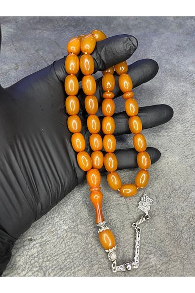 Mos Tespih Large Size High End Clamping Amber Prayer Beads