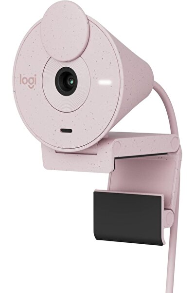 logitech Brio 300 FHD Webcam with Privacy Shutter and Noise-Canceling Microph...