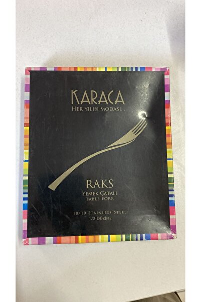 Fırsatlar Dünyası Karaca Raks 6-Piece Dinner Fork Set – Stainless Steel, Stylish and Durable