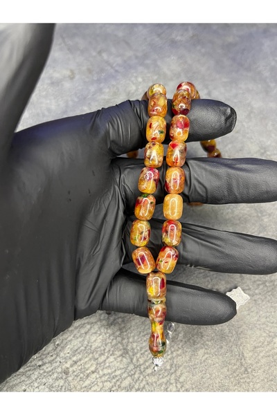 Mos Tespih Mosaic High-End Crimping Amber Prayer Beads
