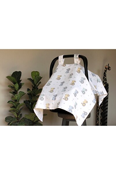 Baby Veil Müslin Puset Örtüsü %100 Organik Pamuk 80x100 Cm