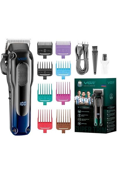 VGR V-013 Professional Trimmer 200 min Runtime 13 Length Settings (Red)