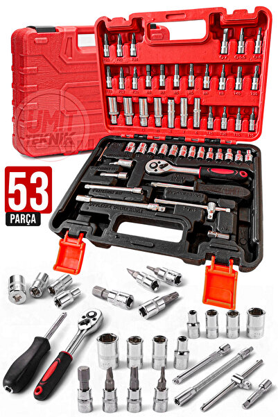 PROXTECH Yeni Nesil Germany Cr-v Max 1/4 Cırcırlı 53 Parça Lokma Anahtar Takımı Bits Uç Seti Tam Set