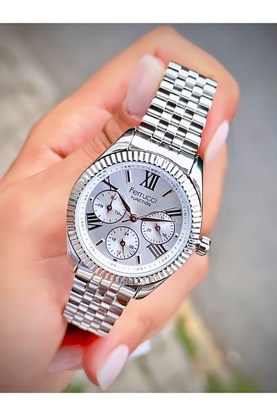 Ferrucci Women's Wristwatch Function Model Steel Cord Waterproof Bracelet Gift