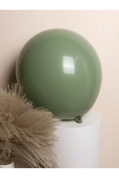 Mielibon Pastel Eucalyptus (Mold Green) Balloon 12 Inch Set of 25 – Party Birthday Engagement Wedding Decoration