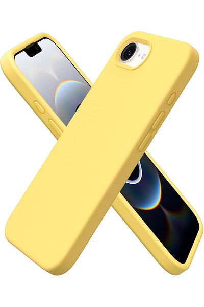 HyperAge Apple iPhone 16E Launch Case with Velvet Inside Camera Raised Silicone Cover