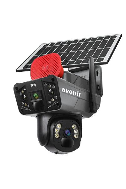 AVENİR AV-S427H AOV Sürekli Kayıt 6MP 4g Sim Kartlı Güneş Enerjili Kamera