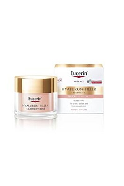 Eucerin هيالورون فيلر + مرونة نهارية وردية SPF 30 50 مل