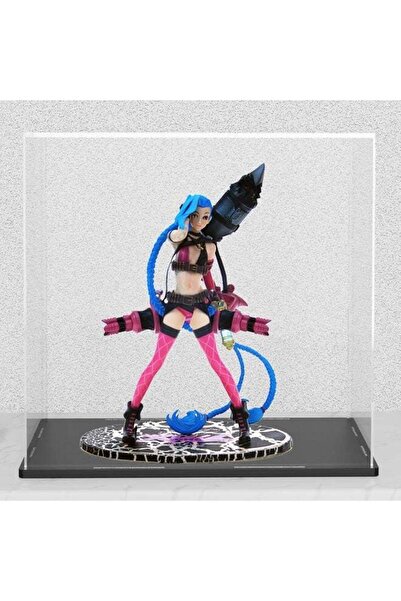 Generic Clear Acrylic Display Box With Matte Black Base, Simple Self-Assembly...