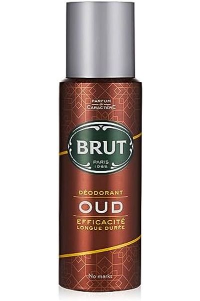 Brut OUD Long Lasting Fresh Active Odour Protection Signature Scented Body Deodorant Spray for Men -