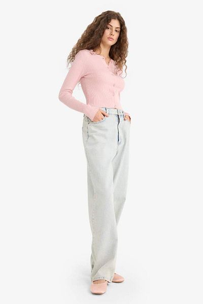 DeFacto New Season Regular Fit Crew Neck Knitwear Cardigan