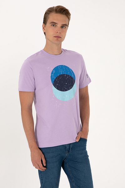 U.S. Polo Assn. Men's Lilac T-Shirt 50307352-Vr034