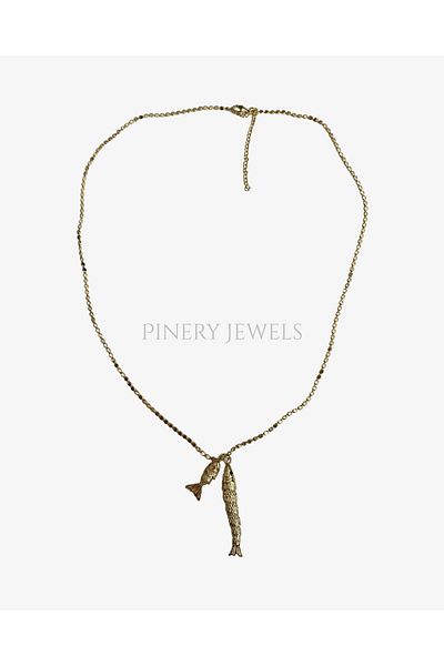 Pinery Jewels Dangle Fish Scale Chain Women's Necklace