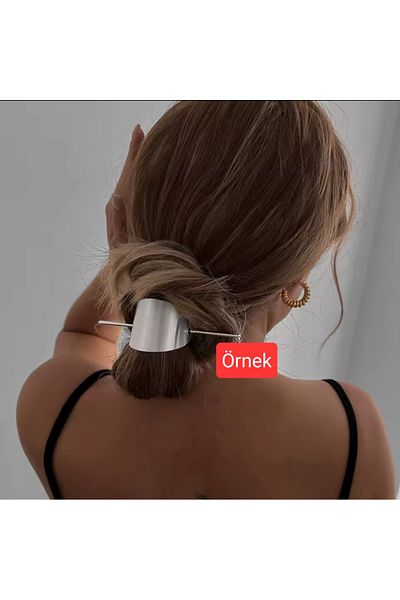 LO ADORO Gold Silver Wavy Japanese Bun Stick Bun Buckle