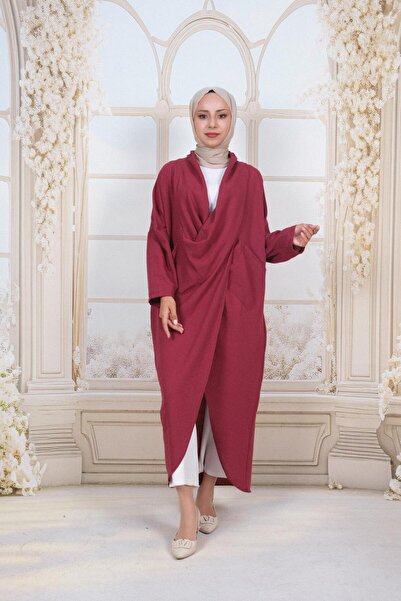 HÜLYA TÜRK BUTİK Cross Detail Linen Aerobin Cap