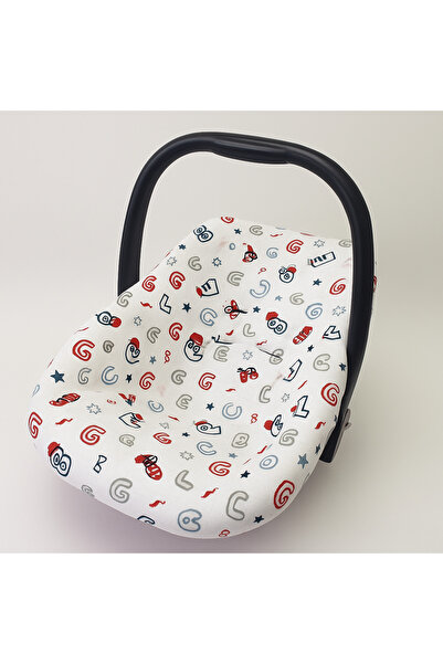 Babycitytr Kurdeleli %100 Pamuk Petek Waffle Pike Puset Örtüsü, Minderi ve Çarşafı – Bebek Arabası 3'lü Set