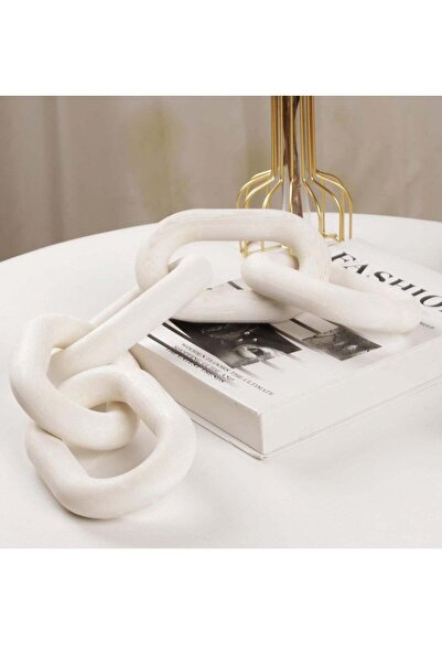 Generic Wood Chain Link Decor 5 Link Wooden Decorative Chain Accents Coffee T...