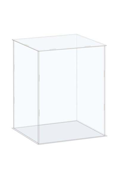 Generic Acrylic Display Case Box - Clear Dustproof Protection Showcase (21x16...