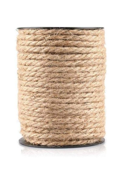 Generic Jute Rope 4mm x 20 Meter Natural Thick Hemp Twine Cord for Cat Scratc...