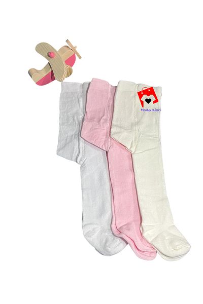 Moda İzleri 3-Piece Baby Pantyhose Girls' Baby Pantyhose