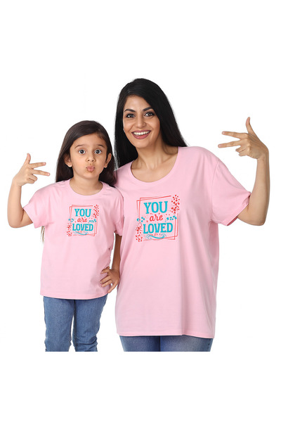 SVART WEAR Set de tricouri combinat Mama Mini Mamă Fiică Copil bumbac 100% tricou Twin (PRET SOLITAR)