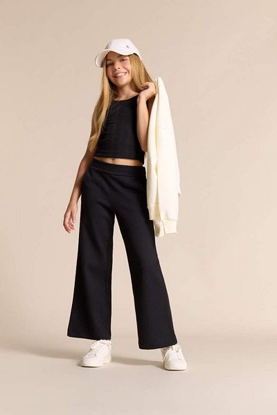 DeFacto New Season Girl's Crew Neck Basic Plain Undershirt