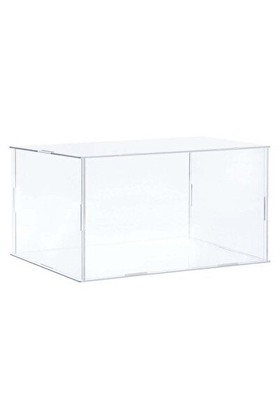 Generic Acrylic Display Case Plastic Box Clear Assemble Dustproof Showcase 8....