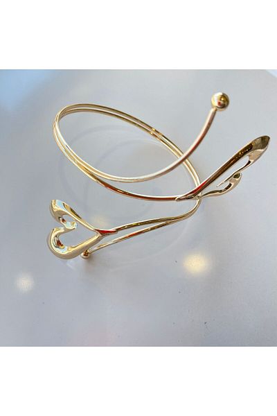 sain jewelry Gold Color Heart Detail Arm Accessory Pazu Bracelet