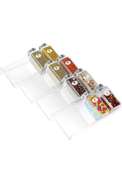 Generic Clear Acrylic Spice Drawer Organizer, Acrylic Organizer Rack, Acrylic...