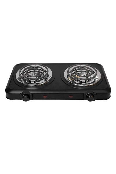 rebune Spiral Electric Stove, Two Burners, 5 Temperature Levels With Safety System 2000 W RE-4-059