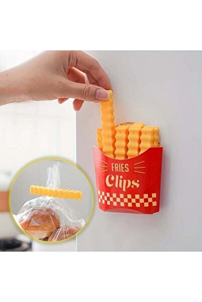 Generic Goolsky 12pcs Potato Chip-Shaped Seal Clips and Snack Storage Box Set...