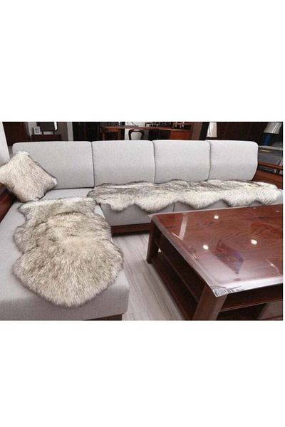 Generic BAIG Meng Ge Faux Silky Deluxe Sheepskin Area Shag Rug Children Play Carpet for Living & Bedroom Gr