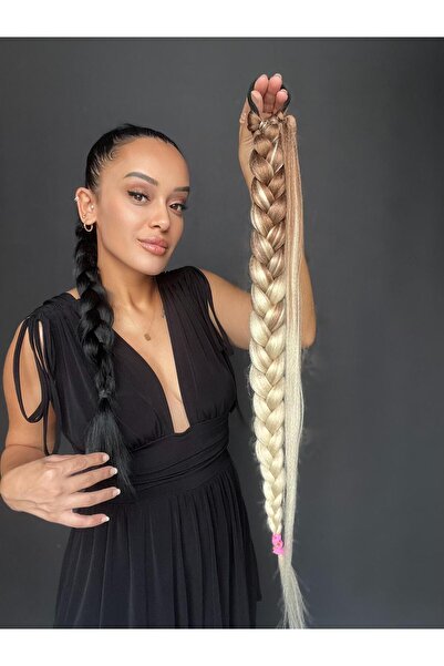 Suzan Peruk Örgü At kuyruğu Uzun(videolu) Saçına Ör ve Çık Uzun Örgü At kuyru...
