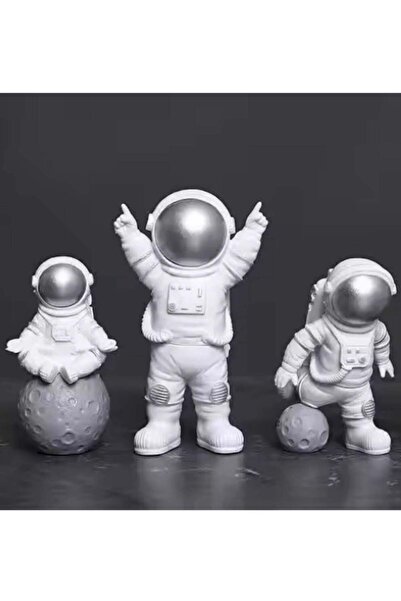 Generic 3PCS Resin Astronaut Figure Statue Spaceman Sculpture Educational Toy...
