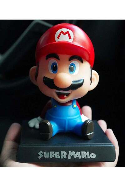 Generic Mario Bobblehead With Base For Car Dashboard Decoration, Premium Poly...