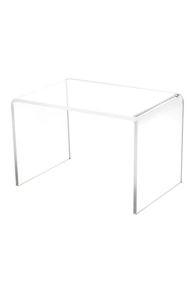 Generic Clear Acrylic Small Rectangular Display Riser, 7 inch Height x 10.5 i...