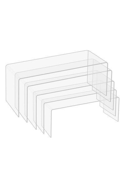 Generic Clear Plastic Display Stand (Pack of 5) - Acrylic Collection Display ...