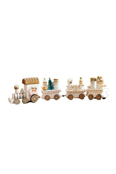 Generic Kindergarten kids wooden toy gift decoration gift train
