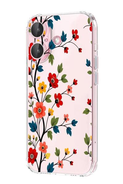 3GEN CASE İphone 16 Plus Uyumlu Desenli Lux Şeffaf Silikon Kılıf
