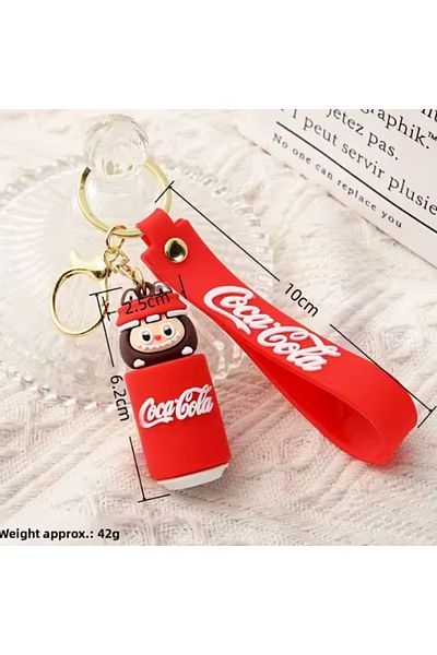 SUMAKA Labubu Cartoon Keychain Key Ring Bag Charm Silicone Gift