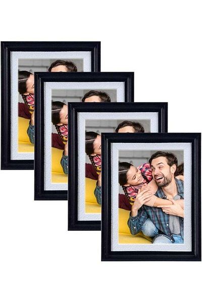 Generic Decorhills DECORHILLS FRAMES & DECOR Photo Documents, Real Glass, PVC, with Slightly Textured White