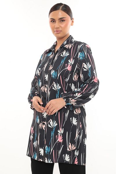 TUNİK Women's Patterned Slit