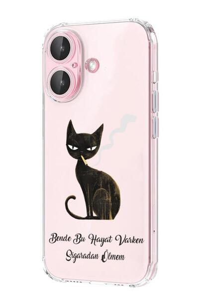3GEN CASE İphone 16 Plus Uyumlu Desenli Lux Şeffaf Silikon Kılıf